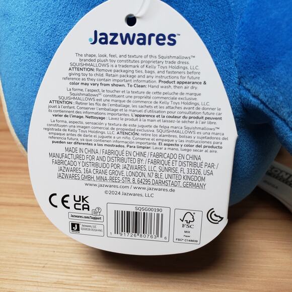 Squishmallows Sonic The Hedge Blue Plushie 7" Plush Toy Stuffie Stuffed Animal - Picture 3 of 7